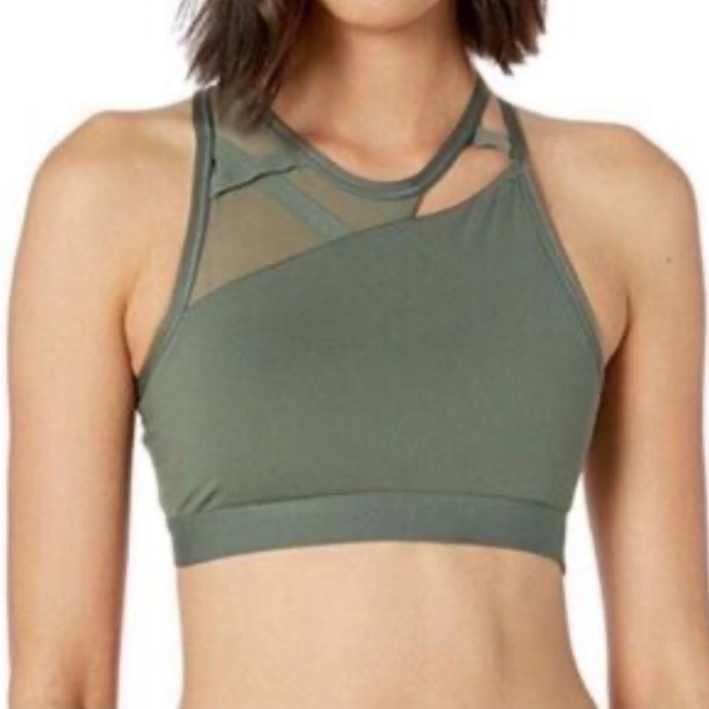 Nike DRI-FIT Olive Green Sports Bra | Large